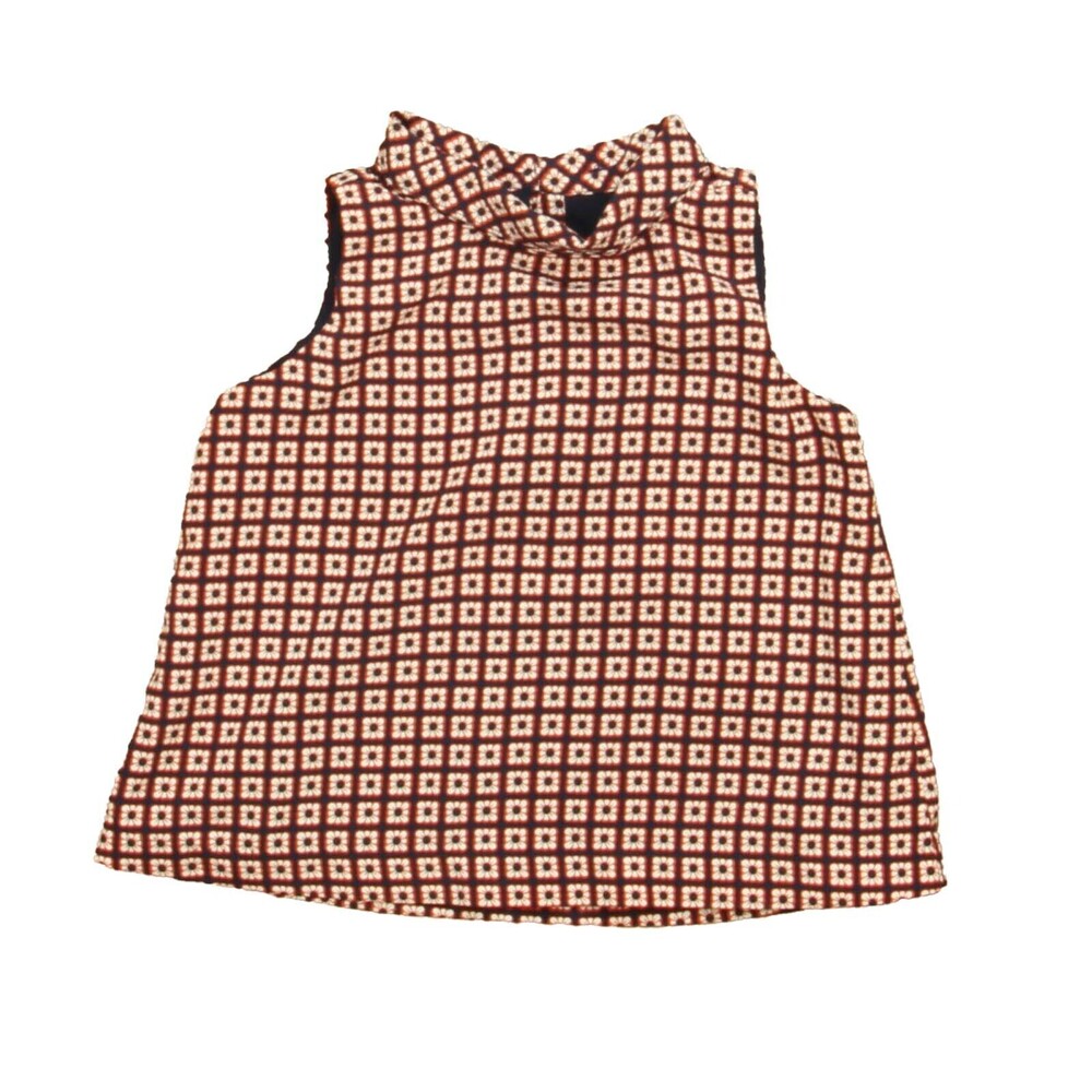 Janie and Jack Girls Red | Navy Blouse size: 2T